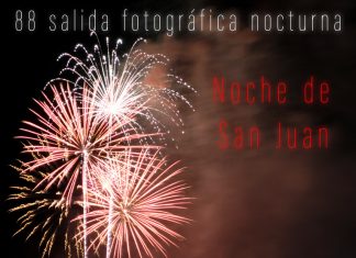88 salida fotográfica nocturna, Fuegos artificiales de la noche de San Juan