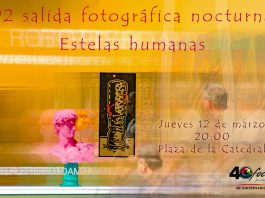 92 salida fotográfica nocturna. Estelas humanas