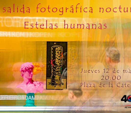 92 salida fotográfica nocturna. Estelas humanas