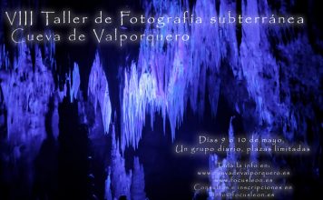 VIII Taller de fotografía subterránea Cueva de Valporquero