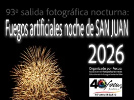 Fuegos artificiales noche de San Juan 2026. 93ª salida fotográfica nocturna